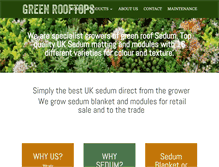 Tablet Screenshot of greenrooftops.co.uk